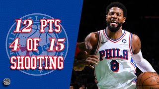 Paul George 12 pts 4 of 15 shooting vs Celtics 24/25 season