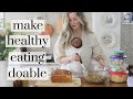 How I prep for a week of healthy/real food eating (busy mom + dietitian)