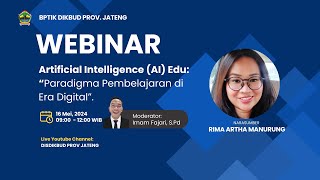 LIVE - WEBINAR ARTIFICIAL INTELLIGENCE (AI) EDU: 