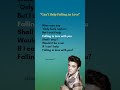 Can't Help Falling in Love lyrics - Elvis Presley #lyrics #canthelpfallinginlove