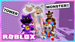 NANA MENCOBA TOWER MONSTER CATNAP FREDDY DAN POMNI ??! Roblox Indonesia