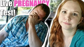 LIVE PREGNANCY TEST! HUSBAND'S REACTION & QUESTIONING OUR FERTILITY! TTC BABY #2!