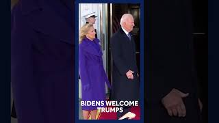 Bidens welcome Trumps back to the White House