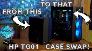 HP Pavilion TG01 CASE Swap \u0026 Upgrade | ARGB Baller Edition, Antec Case V2