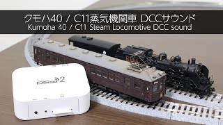 クモハ40 (吊り掛け)とC11 DCCサウンド Kumoha 40 / C11 Steam Locomotive DCC sound - VLOG74