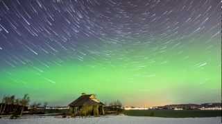 Timelapse Startrails And Auroras 1080P HD