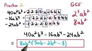 GCF Practice 2 - Visualizing Algebra