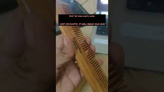 Hair fall solution - Neem Wood Comb