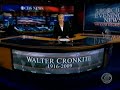 CBS Evening News with Katie Couric (Walter Cronkite's death) - July 18, 2009