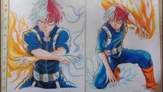 สอนวาด โทโดโรกิ โชโตะ  มายฮีโร่ : How to Draw Todoroki Shoto -- My hero Academia