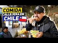 Probando COMIDA CALLEJERA en CHILE 🇨🇱