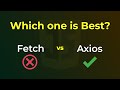 Fetch vs Axios - Which One Should You Use? | Geekboots