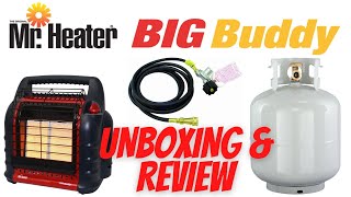 Mr Heater Big Buddy 4000 / 9000 /18000 BTU w/ 20lb tank adapter unboxing, review \u0026 first impressions