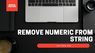 Remove numeric values from alphanumeric string