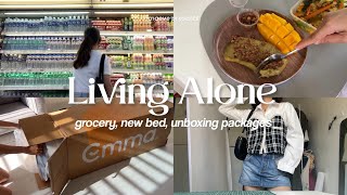 Living Alone in the Philippines: Got a new bed, unboxing packages, grocery shopp