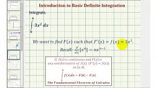 Ej: Evaluar una integral básica definida de una función cuadrática básica usando el FTC