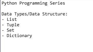 15. Python - Tuple Data Structure
