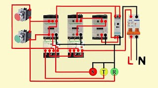 star delta starter control wiring diagram