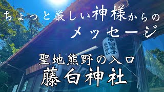 【ちょっと厳しい神様からのメッセージ】聖地熊野詣の入口　藤白神社