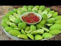 Sour Mango​ Picking for Eating With Sweet Prahok