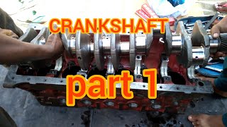 Ashok Leyland engine bs3 part 1 crankshaft fitting #अशोक लीलैंड इंजन बीएस3 भाग 1 क्रैंकशाफ्ट फिटिंग