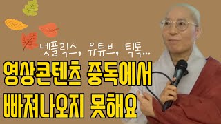 [효록스님 해방톡톡21] 유튜브 중독 넷플릭스 중독... 헤어나오고 싶어요.