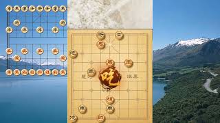 Xiangqi 象棋教学残局五步半079：理解领悟弃子抢攻、白脸将、拨簧马杀