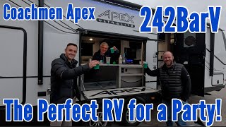 The Perfect Tailgating or Office Travel Trailer | Coachmen Apex 242 BarV Tour | First Look RV Tour