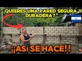 Así va la Construcción de la pared perimetral de mi TERRENO en El Salvador.