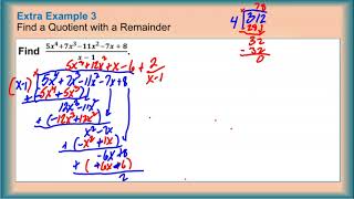 Dividing Polynomials