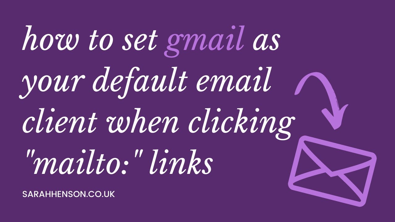 How To Set Default Mail Client To Gmail Jazzluli