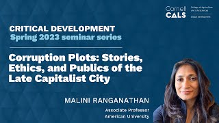 Malini Ranganathan: Corruption Plots: Stories, Ethics, and Publics of the Late Capitalist City