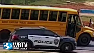 Concord Police Car Seen Passing Stopped School Bus, Investigation Underway