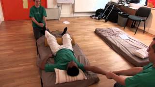 Four-hand shiatsu: the volunteers