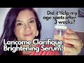 LANCOME CLARIFIQUE PRO SOLUTION BRIGHTENING SERUM THREE WEEK CHALLENGE & REVIEW