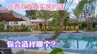 西双版纳买房的话，4500一平毛坯和9000一平现房，你会选哪个？