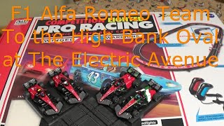 AFX Alpha Romeo F1 Slot Cars -Electric Avenue Test