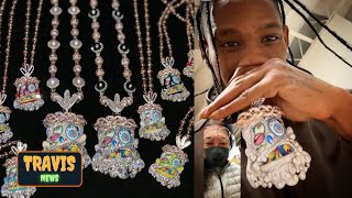 Travis Scott Gets Him And His Team Custom New Utopia Chains made by Eliantte