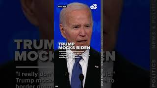 Trump mocks Biden: "I don't really know what he said," during debate