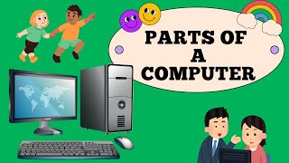 MUST-KNOW COMPUTER PART NAMES for Kids | Parts of a Computer explain| Kidz Korner Computer Class