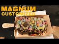 MAGNUM Ice Cream🤤: Instant customized Vanilla & Chocolate Ice cream MAGNUM ROME | Trevi Fountain