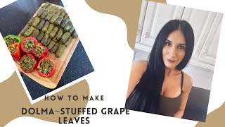 Dolma/Tolma~  Armenian Grape Leaves stuffed with meat filling