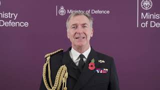 Admiral Sir Tony Radakin, Chief of the Defence Staff introduces new UK Defence Doctrine