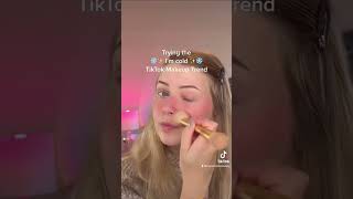 Trying the *Im Cold* TikTok VIRAL Makeup Trend #shorts #makeup