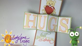 Hugs Twist and Pop Out Panel Card Cut with the Cricut Explore