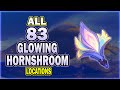 All 83 Glowing Hornshroom Locations - Ororon Ascend Material - Efficient Route | Genshin Impact