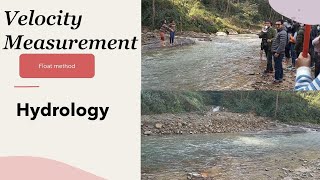 velocity measurement by float method #hydrology lab