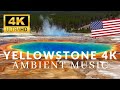 Yellowstone Drone 4K 🇺🇸 Flying over Yellowstone National Park - Areal View with Relaxing Piano Music