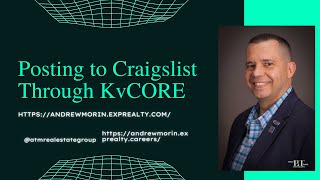 Posting To Craigslist Through Kvcore
