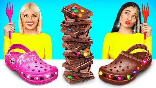 Chocolate VS Real Food Challenge | Expensive VS Cheap Decorating Ideas by RATATA POWER